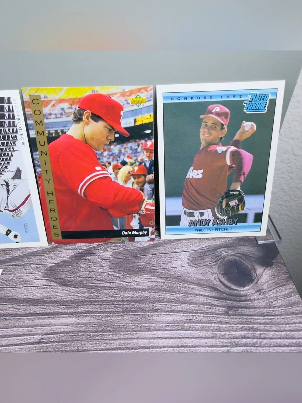 Vintage Philadelphia Phillies Baseball Card Lot (9) Upper Deck Topps Donruss